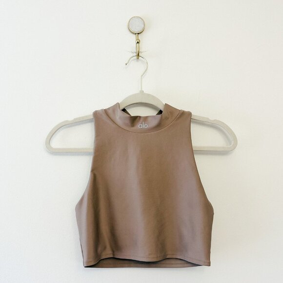 Alo Yoga Airlift Fuse Bra Tank in Gravel Size Medium - Picture 3 of 8